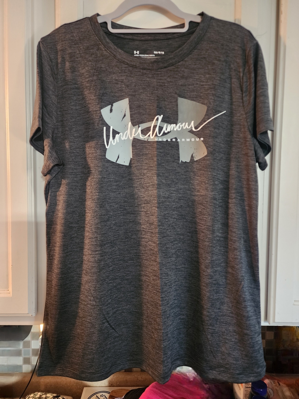 Under Armour Men’s Dark Heather Gray Logo Short Sleeve Tee